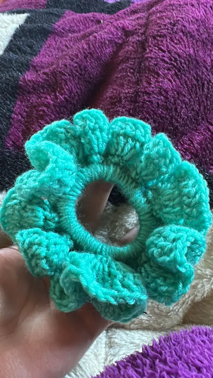 scrunchies tejidos a crochet - 2