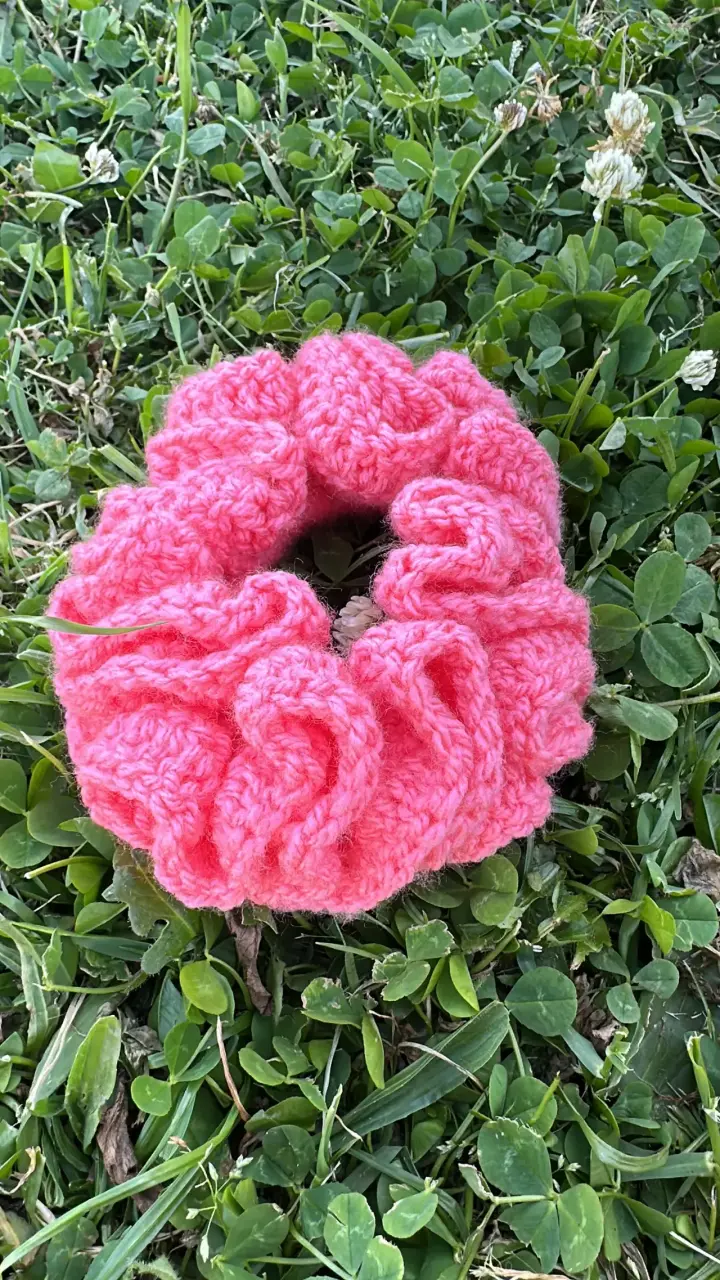 scrunchies tejidos a crochet - 3