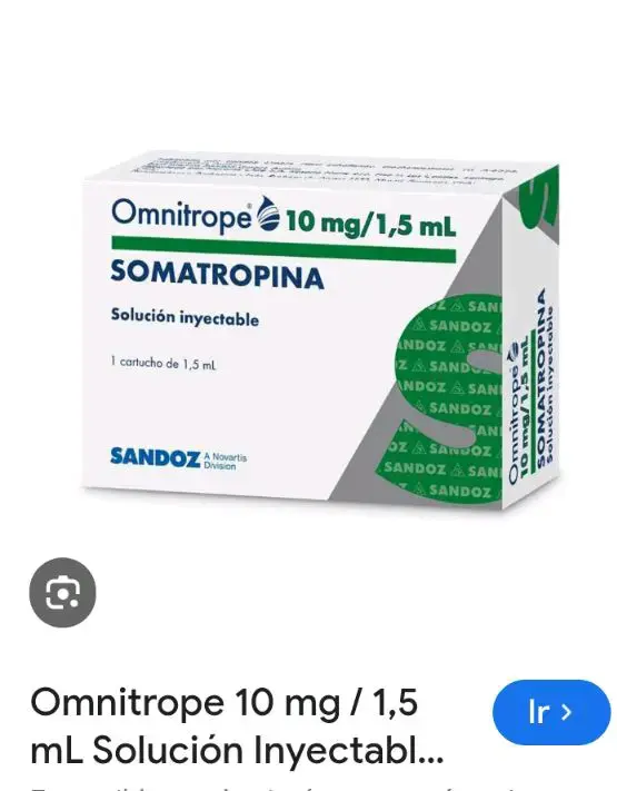 Omnitrope 10 mg/1,5 mL solución inyectable