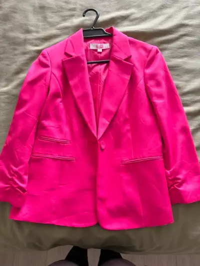 Blazer fucsia elegante para mujer - miniatura 1