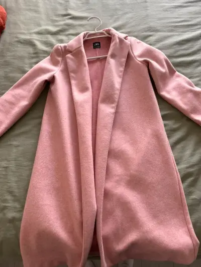Abrigo rosa Zara elegante para mujer - miniatura 1