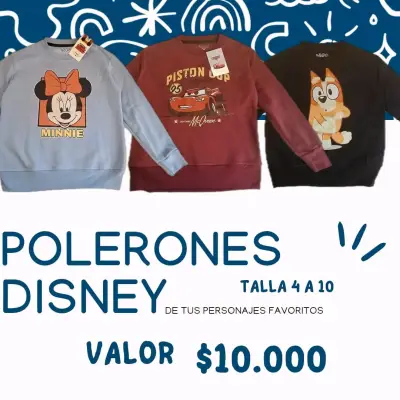 Polerones Disney 100% algodón para niños - miniatura 1