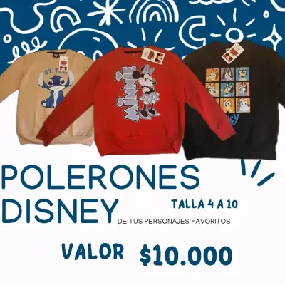 Polerones Disney 100% algodón para niños - miniatura 2