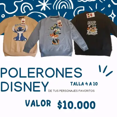 Polerones Disney 100% algodón para niños - miniatura 3