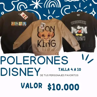 Polerones Disney 100% algodón para niños - miniatura 4