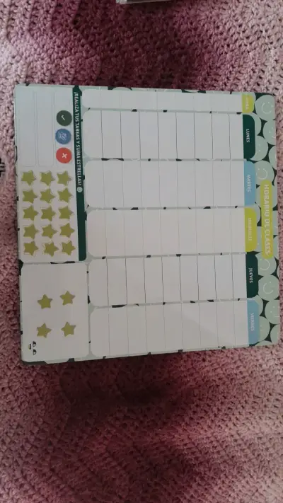 Planificador semanal con marcadores de colores - miniatura 2