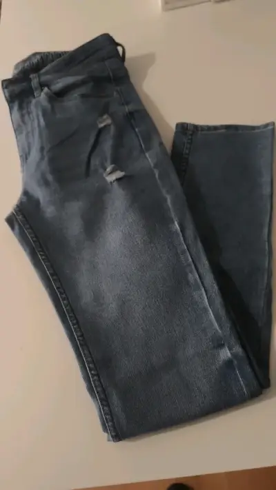 Jeans azul desgastado para hombre, Amaricanino - miniatura 1