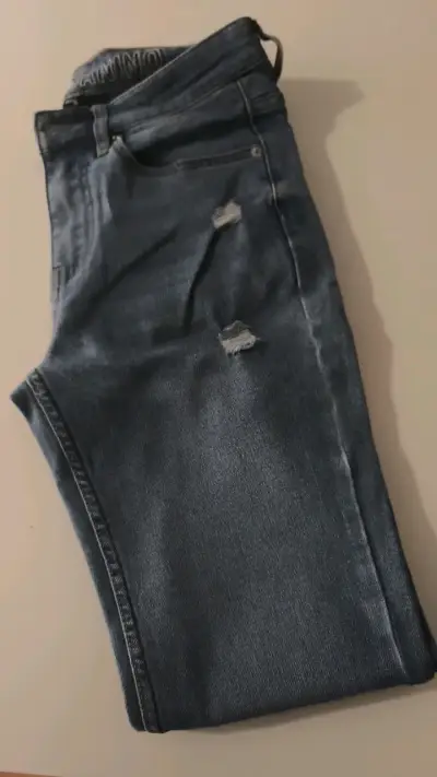 Jeans azul desgastado para hombre, Amaricanino - miniatura 2