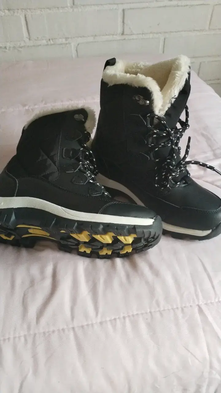 Botas de invierno negras con forro polar - 1