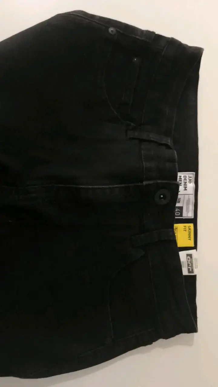 Jeans negros para hombre talla 40 - 2