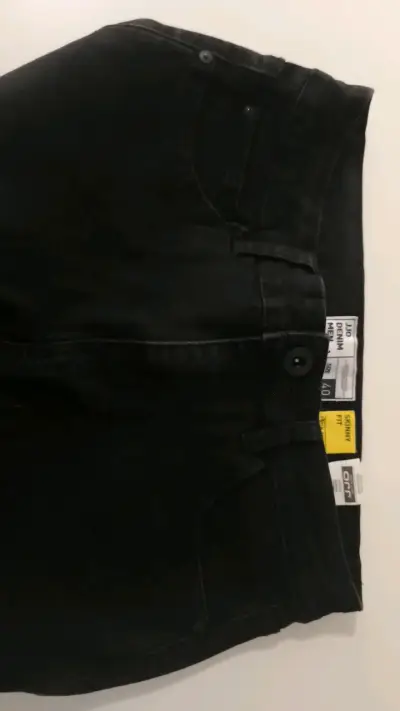 Jeans negros para hombre talla 40 - miniatura 2