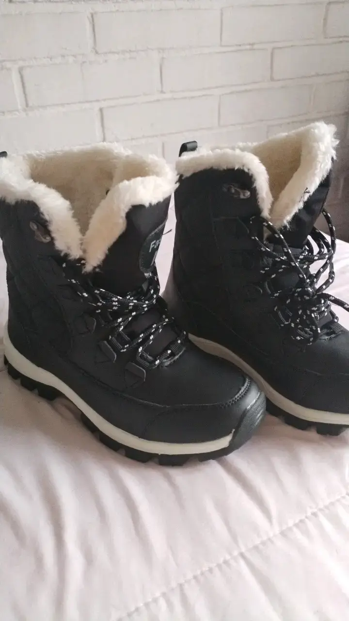 Botas de invierno negras con forro polar - 2