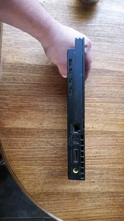 Consola PlayStation 2 Slim negra usada - miniatura 4