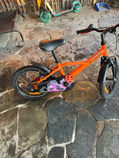 Bicicleta infantil B'Twin naranja Aro 16 - miniatura 1