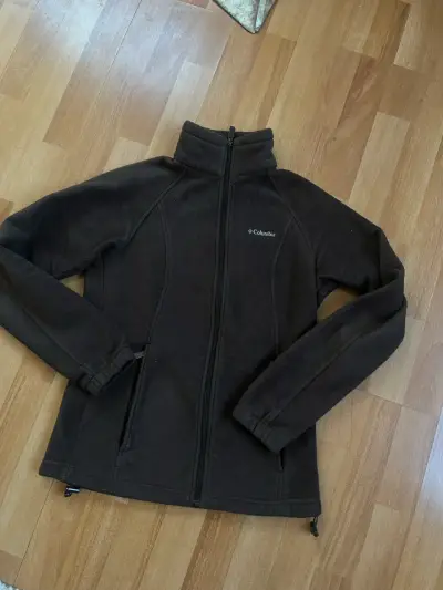 Chaqueta polar Columbia café para mujer - miniatura 1