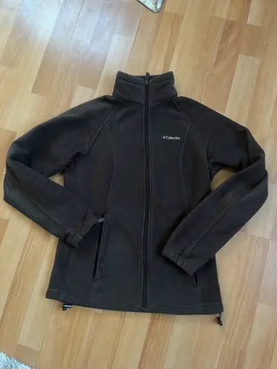 Chaqueta polar Columbia café para mujer - miniatura 2