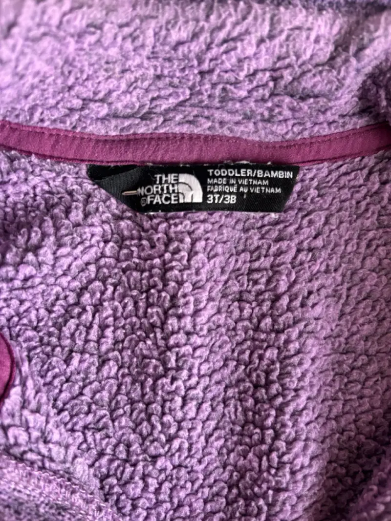 Polerón morado The North Face para niños - 3