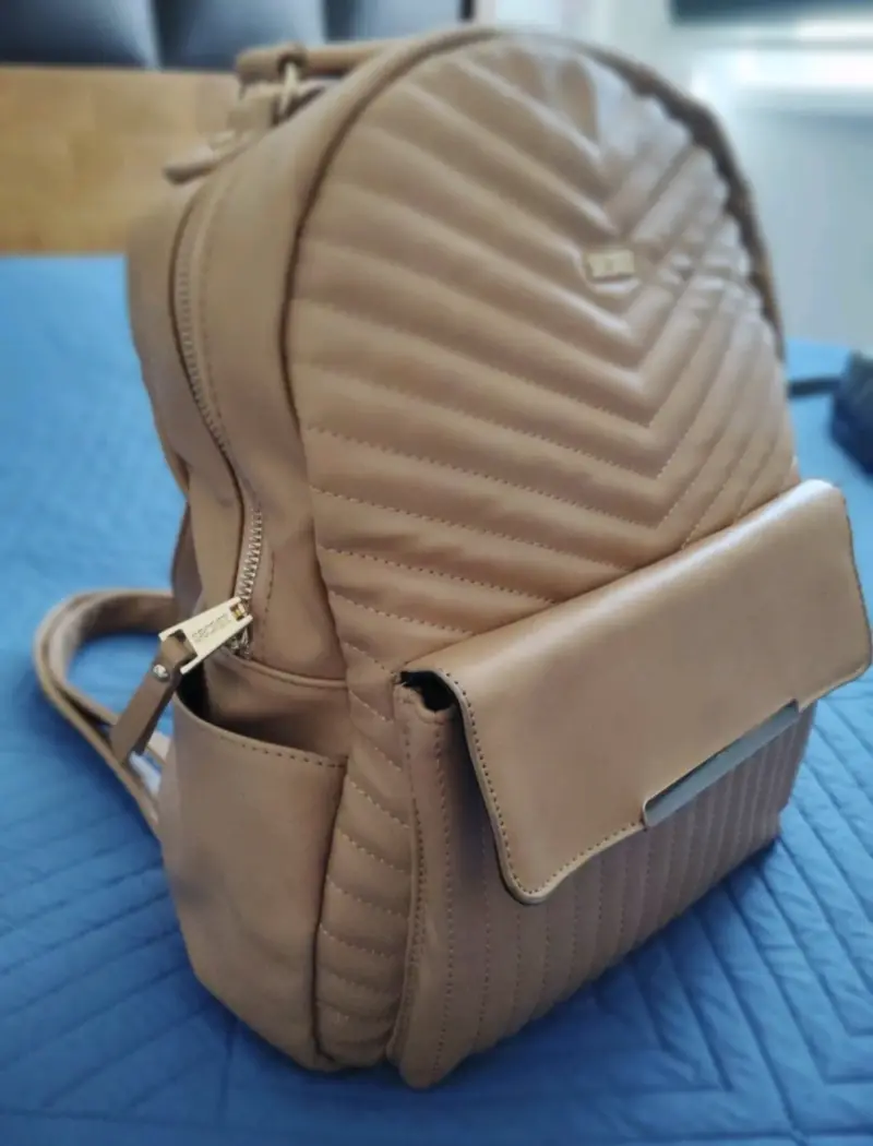 Mochila Secret beige acolchada - 4