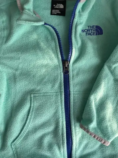 Polerón polar The North Face verde menta - miniatura 4