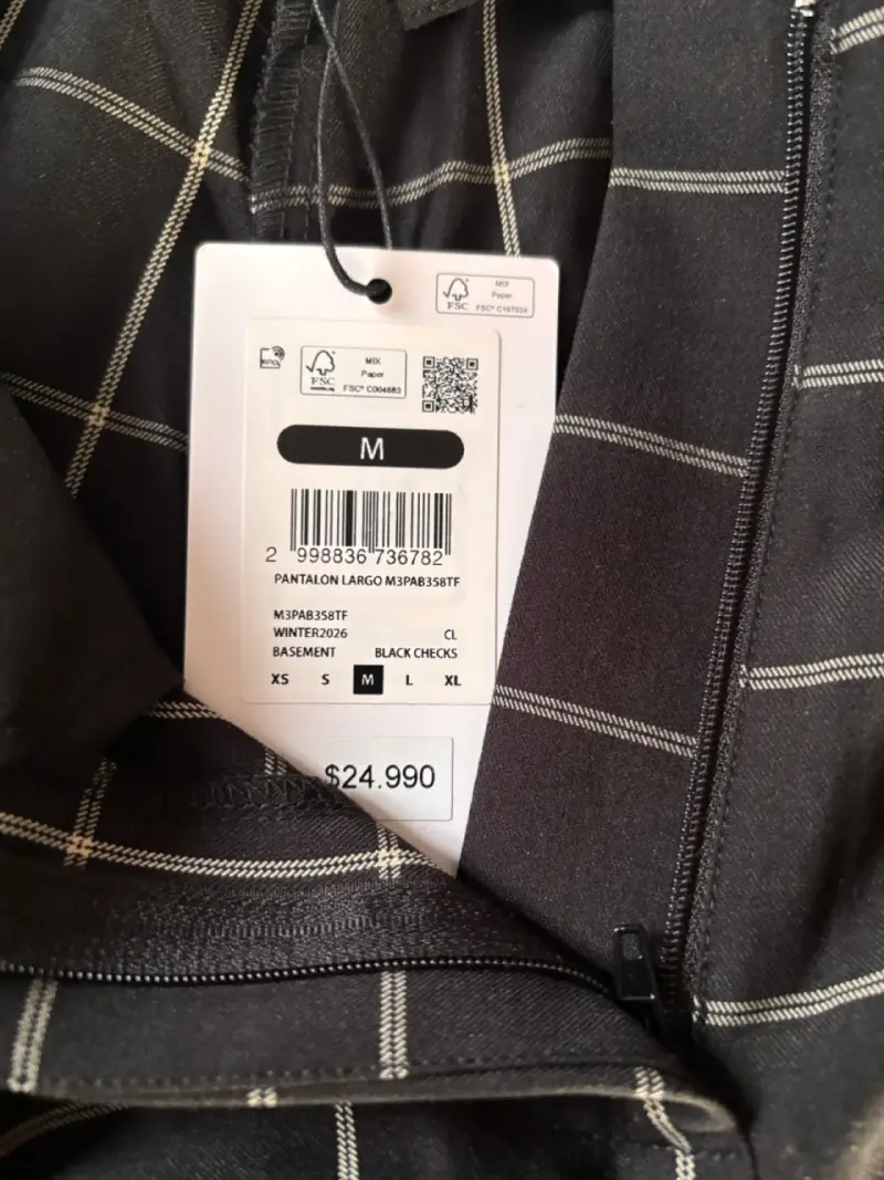 Pantalones a cuadros negros para mujer - 2
