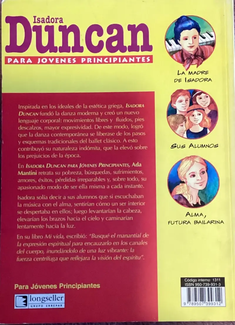 Libro Isadora Duncan para jóvenes - 3