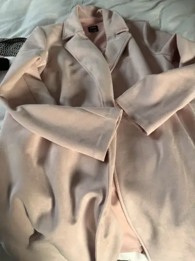 Abrigo rosa Zara elegante para mujer - miniatura 2