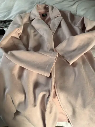 Abrigo rosa Zara elegante para mujer - miniatura 3