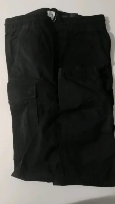 Pantalones cargo negros para hombre,H&M - miniatura 1