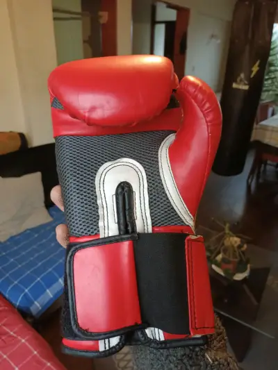 Guantes de boxeo Everlast Pro Style rojos - miniatura 3