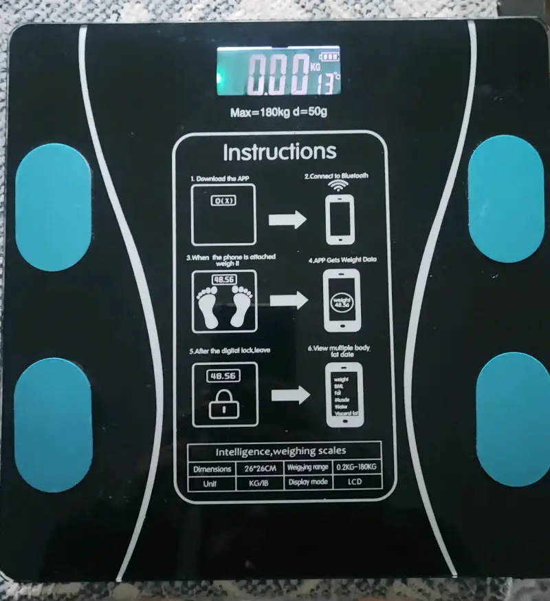 Báscula digital inteligente con Bluetooth