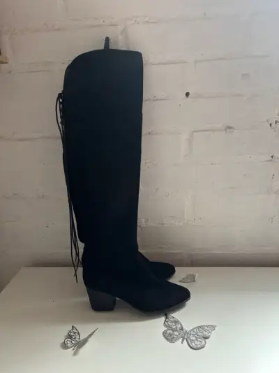 Botas Aldo de cuero negras - miniatura 1