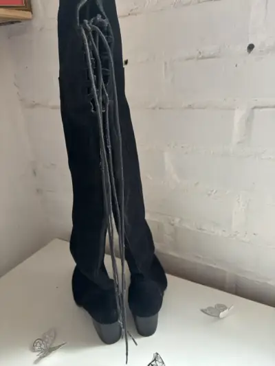 Botas Aldo de cuero negras - miniatura 2