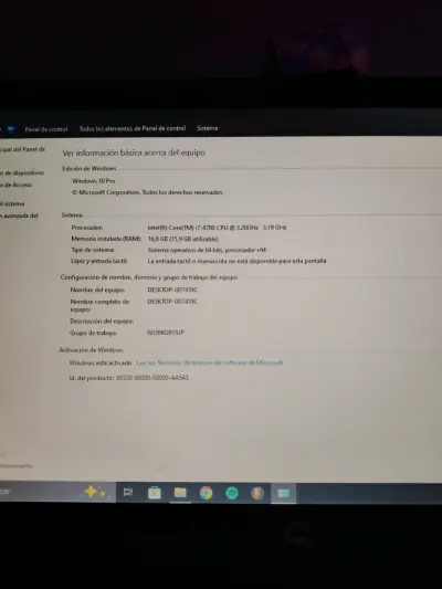 🔥 PC Gamer/Trabajo i7-8700 | 16 GB RAM | SSD + 2 T - miniatura 2