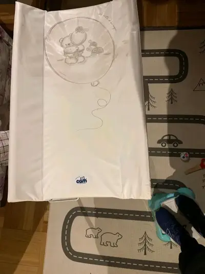 Cambiador plegable CAM blanco para bebé - miniatura 3