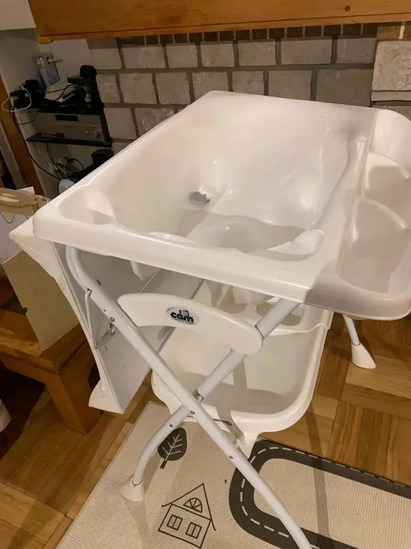 Cambiador plegable CAM blanco para bebé - 5