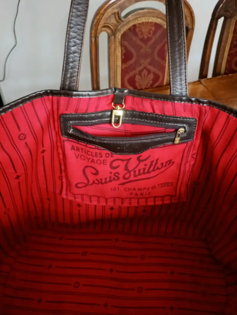 Bolso de mano a cuadros marrón elegante - 4