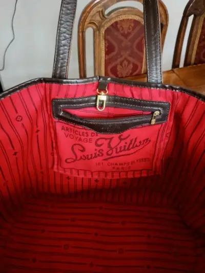 Bolso de mano a cuadros marrón elegante - miniatura 4