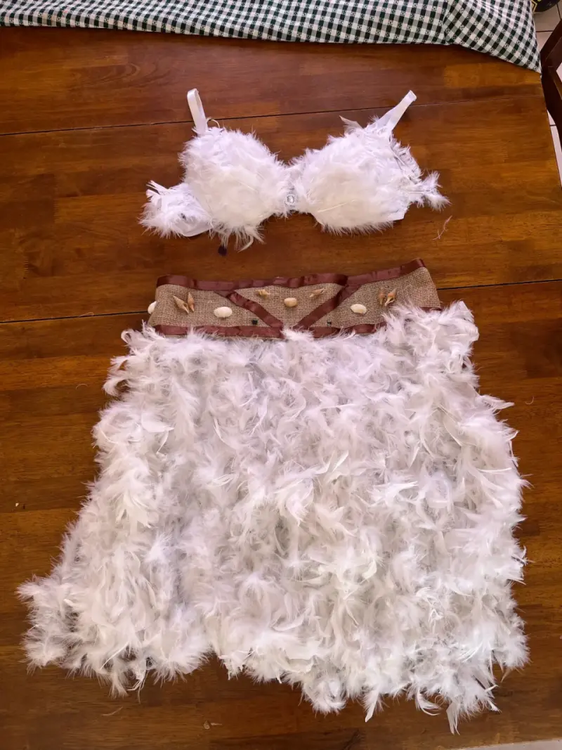 Disfraz de pascuence blanco para mujer - 3