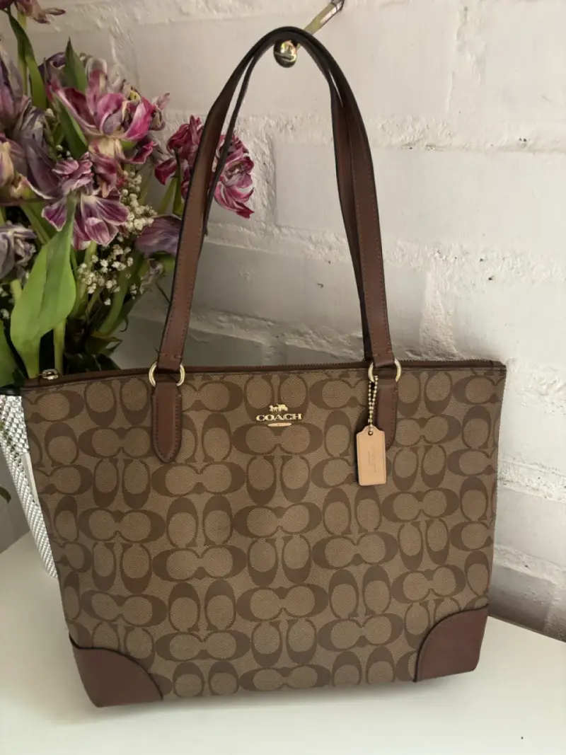 Bolso tote Coach marrón monograma - 2