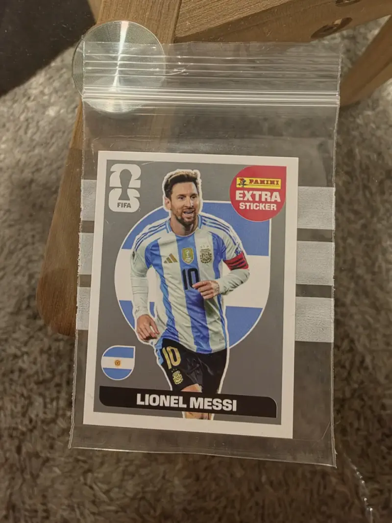 Láminas Extra Sticker Messi Silver - 1