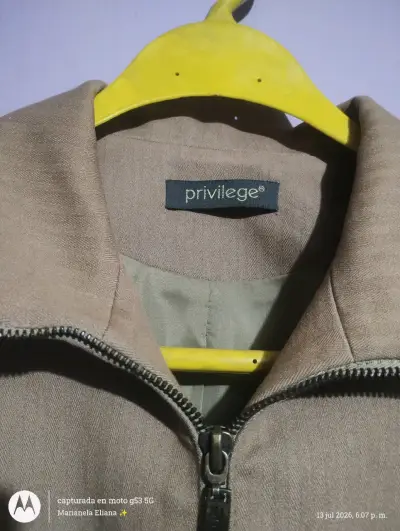 Chaqueta marrón Privilege con cierre - miniatura 1