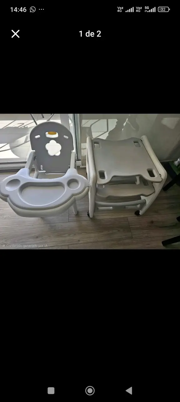 Silla de comer para bebé ajustable - 2