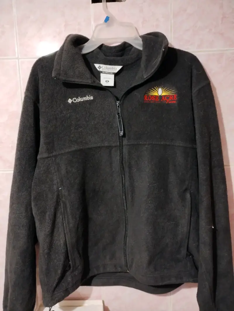 Chaqueta polar Columbia negra con logo bordado - 1