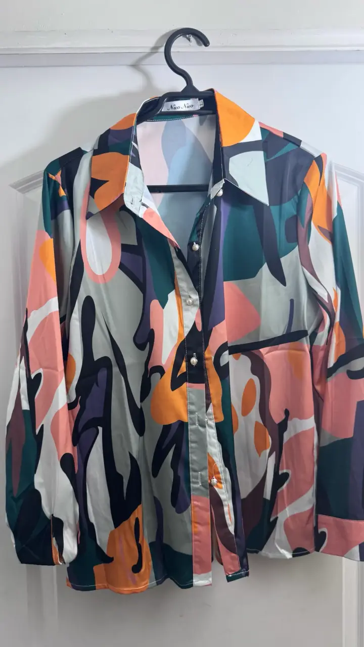 Blusa estampada multicolor Nuo Nuo