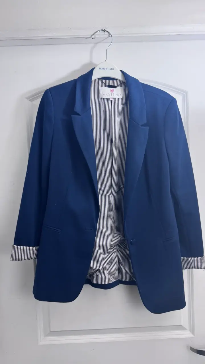 Blazer azul marino Marittimo para mujer