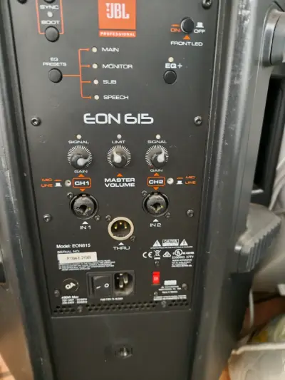 Parlante JBL profesional EON 615 - miniatura 2