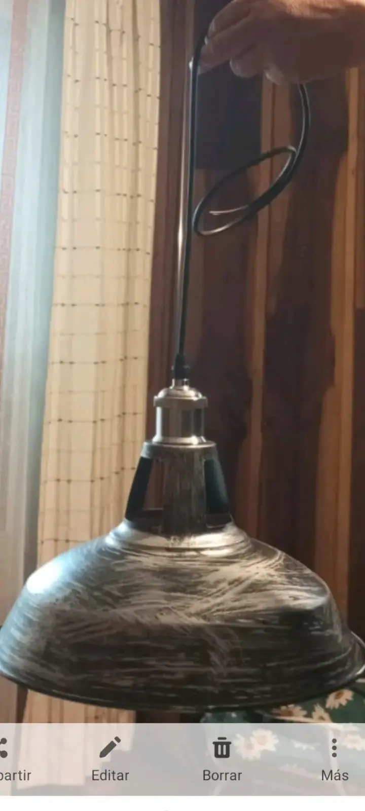 Lámpara colgante de metal estilo industrial - 2