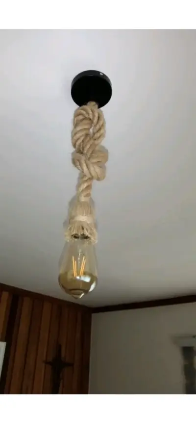 Lámpara colgante de metal estilo industrial - miniatura 3