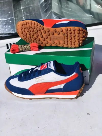 Zapatillas Puma Easy Rider azul y rojo - miniatura 3