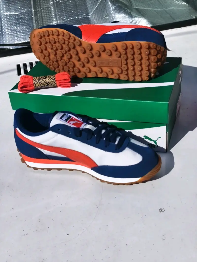 Zapatillas Puma Easy Rider azul y rojo - 4